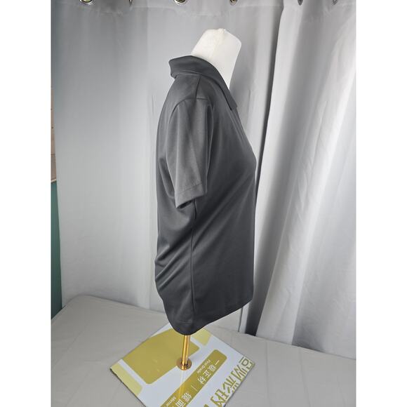 Nike Golf Dri-FIT Polo Shirt Women's Medium Performance Top Gray Logo - Picture 7 of 10